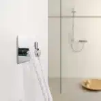 Stensko držalo za brisače, krom - slika 4