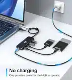 ICZI USB-C razdelilnik, 10Gbps, 4 vrata, 40 cm kabel - slika 4