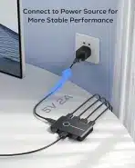 TCNEWCL HDMI KVM Switch 4K 60Hz, 2 porti za 2 računalnika - slika 5