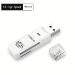 USB čitalec kartic 3.0 - Visoka hitrost prenosa (Bela)