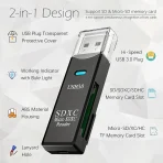 USB čitalec kartic 3.0 - Visoka hitrost prenosa (Bela) - slika 4