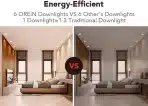 6 KOS, OREiN LED reflektorji, IP65, 4,5W 650 LM 3000 K toplo beli - slika 2