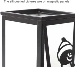 Kovinski Železni Svečnik Simpdecor z LED Svečko in Magnetnimi Ploščami - slika 3