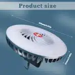 WingFly Kamping ventilator z lučko, prenosna LED svetilka za kampiranje - slika 4