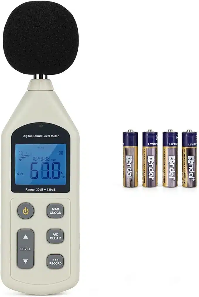 6143uB+UBrL._AC_SX679_ Digitalni merilnik zvoka, 30–130 dB, USB, bele barve - slika 1