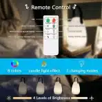 FUYO LED zunanji prenosni namizni svetilnik, večbarvni, brezžičen - slika 2