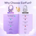 EarFun zložljive slušalke za otroke z omejitvijo glasnosti 85/94 dB - slika 3