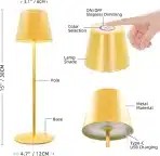 Brezžična LED namizna svetilka z zatemnitvijo za notranjo in zunanjo uporabo - slika 6