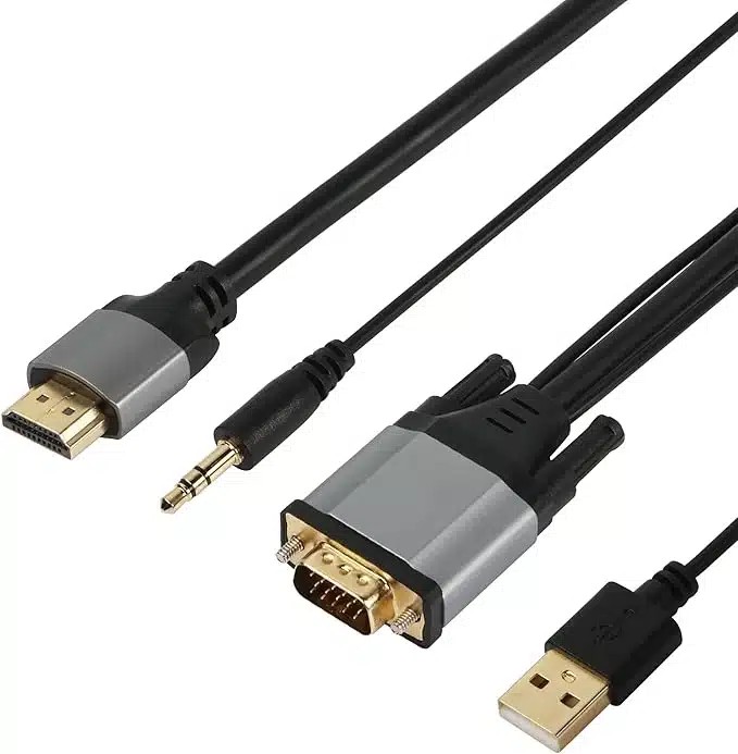 61TbTnkE5jL._AC_SX679_zk CERRXIAN 0,5 m VGA v HDMI kabel s podporo za zvok - slika 1