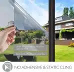 Fyuein film za okna - zrcalna folija, samolepilna zaščita pred soncem 75 x 400 cm - slika 2