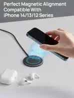 JSAUX 15W Mag-Safe Polnilec, Brezžični Magnetni Polnilni Pad - slika 2