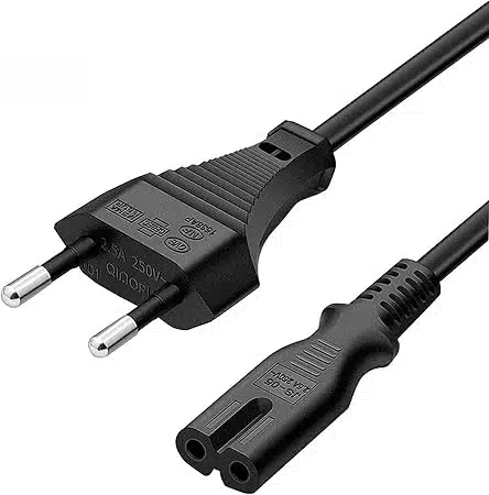 61d97WOW36L._AC_SY450_ FSKE napajalni kabel IEC 320 C7 – 2m, 6A, 250V - slika 1