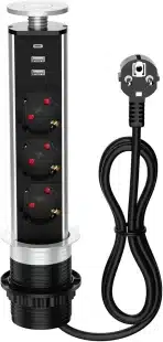 Izvlečna namizna vtičnica z USB priključkom - slika 5