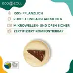 ECO SOUL 13 cm okrogli krožniki iz palmovih listov 50 kos - slika 4