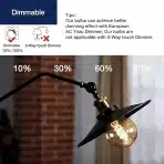 FLSNT E27 starinske žarnice z možnostjo zatemnitve 40 W - 3 kom - slika 5