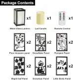Kovinski Železni Svečnik Simpdecor z LED Svečko in Magnetnimi Ploščami - slika 2