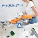 BOOHENKA Električna krtača za čiščenje z 2 hitrostma in pametnim LED zaslonom - slika 2