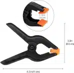 Flexzion komplet 18 vzmetnih sponk 10 cm – najlon - slika 5