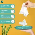 ECO SOUL 100% bambusovi vlažilni robčki veliki - 8 paketov po 48 robčkov - slika 5