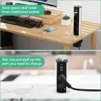 Izvlečna namizna vtičnica z USB priključkom - slika 2