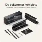 Desktronic kabelski kanal, set 2 kosov za mizo - slika 6