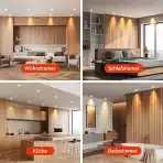 6 KOS, OREiN LED reflektorji, IP65, 4,5W 650 LM 3000 K toplo beli - slika 4