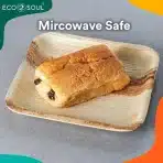 ECO SOUL 200 Kos Kvadratnih Bio Krožnikov iz Palmovih Listov, 15 cm - slika 3