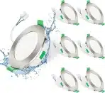 ALUSSO LED vgradni kopalniški reflektor, 7 W, IP65 - 6 kosov