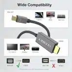 IVANKY Mini DisplayPort v HDMI Adapter – 2m, 1080P - slika 4