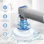 BOOHENKA Električna krtača za čiščenje z 2 hitrostma in pametnim LED zaslonom - slika 5