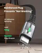 INIU 2m USB-C polnilni kabel – vzdržljiv in hitri prenos - slika 7