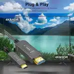 SOEYBAE USB 3.1 C to HDMI Optični Kabel, 4K @ 60Hz, 15M - slika 5