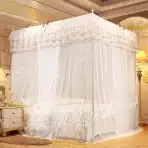 Komarna mreža za postelje, bela, 180x200 cm - slika 4