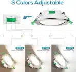 ALUSSO LED vgradni kopalniški reflektor, 7 W, IP65 - 6 kosov - slika 5