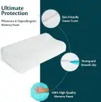 Flowen Ortopedski vzglavnik za podporo vratu 55 x 35 x 11 cm - slika 6