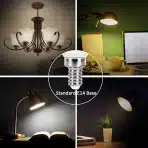 E14 LED svečasta žarnica 5W RGB+2700K z daljinskim upravljalnikom, 6 Kosov - slika 6