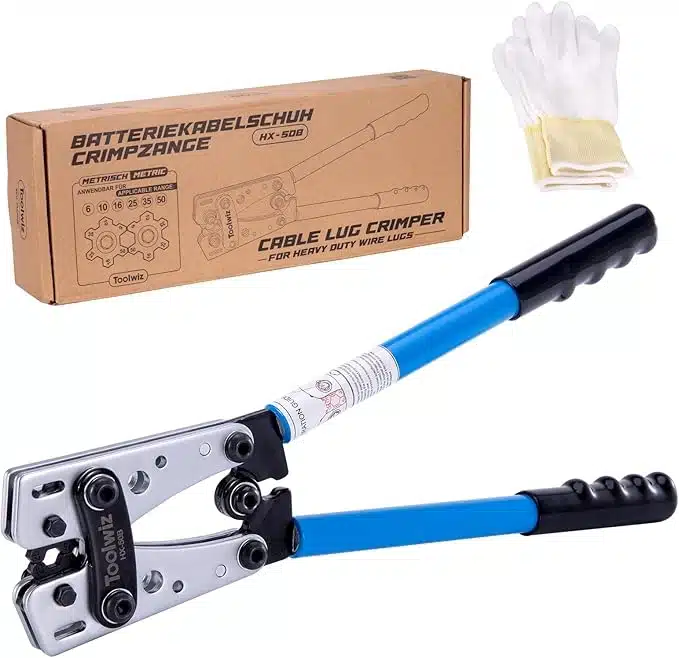 71rRMcrpgWL._AC_SX679_ Toolwiz klešče za stiskanje ušes za akumulatorski kabel 6-50 mm² - slika 1
