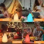 GGII LED namizna svetilka, brezžična, polnilna, 2 kosa z daljinskim upravljanjem - slika 3