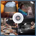 WingFly Kamping ventilator z lučko, prenosna LED svetilka za kampiranje - slika 5