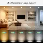 Yafido vgradni reflektor 7 W LED, možnost zatemnitve - 10 kosov - slika 3