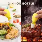 Vucchini 2-v-1 Steklenica za Olje s Čopičem, 140ml, 2 Kos - slika 2