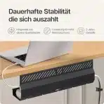 Desktronic kabelski kanal, set 2 kosov za mizo - slika 4
