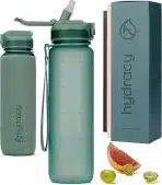 Hydroxy motivacijska steklenica za vodo, 1000 ml, s slamico in neopreno