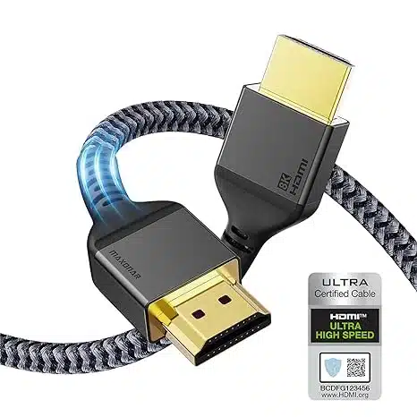 Maxonar 10K HDMI 2.1 kabel - 2m zadnjikos 1 Maxonar 8K HDMI Kabel 2m, 48 Gbit/s, High Speed 8K60 - slika 1