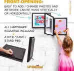 Dynamic Frames Leseni okvir za slike, črne barve, A4 - slika 4