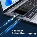 RAMPOW USB-C Kabel 240W, 2 kosa, Hitro Polnjenje in Prenos - slika 3