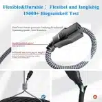 RIKSOIN napajalni kabel 3pinski – 0.5m, VDE certificiran - slika 2