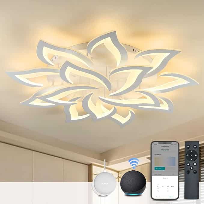 luč BAYHT pametna LED stropna svetilka (130 W, 10400 lm, Ø100 cm, Alexa/Google Home) - slika 1