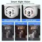 WiFi Smart zunanja nadzorna kamera z barvnim nočnim vidom + 32GB spominska kartica - slika 6
