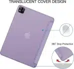 JETech Ovitek za iPad Pro 11″ (2022/2021/2020/2018) – Light Purple - slika 2